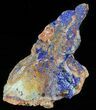 Azurite Crystals On Barite - Morocco #60726-1